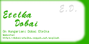 etelka dobai business card